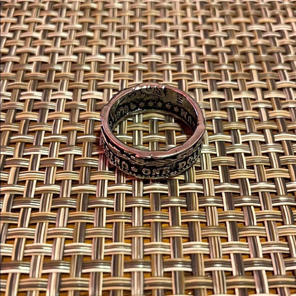 Silver Engraved Ring - image 1